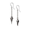 Alchemy England Rabenschadel Schlenker Earrings