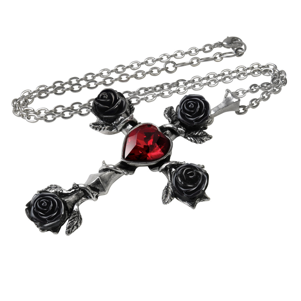 P758 - Black Rosifix Necklace