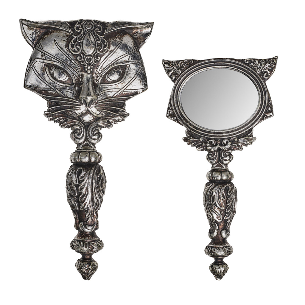 V64 - Sacred Cat Hand Mirror