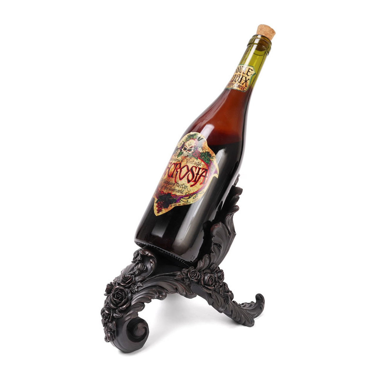 Antique Rose Wine Holder - Black