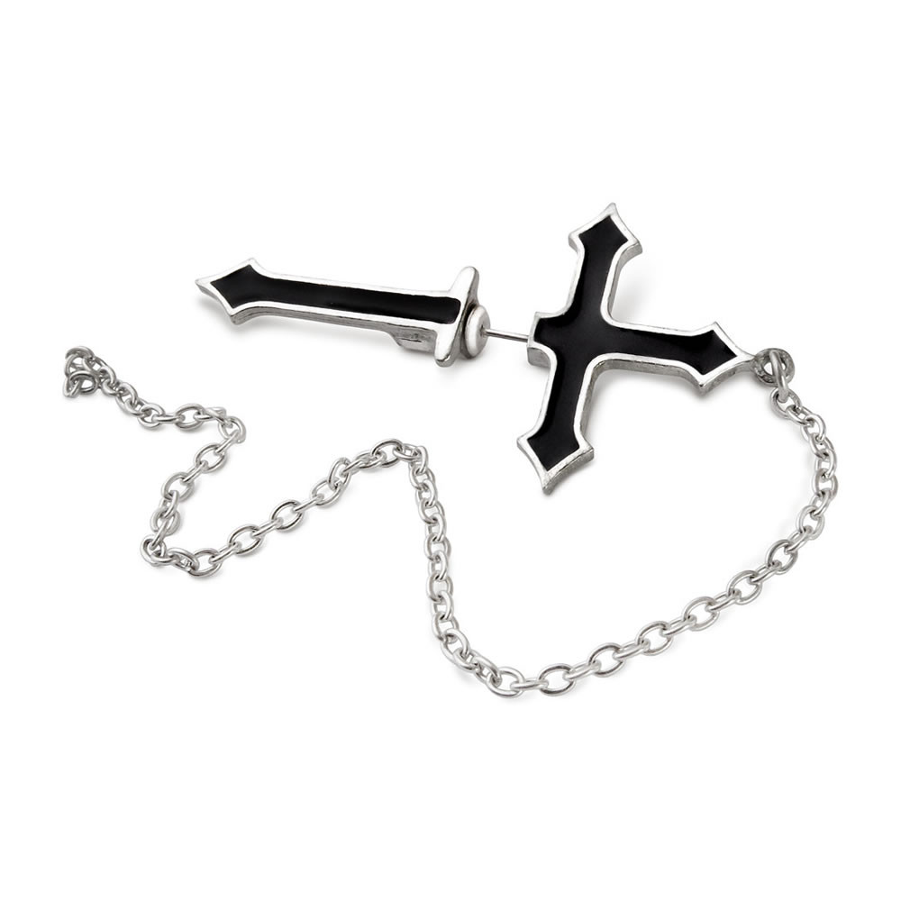 Impalare Cross Earring | Handmade Gothic Jewelry | Alchemy