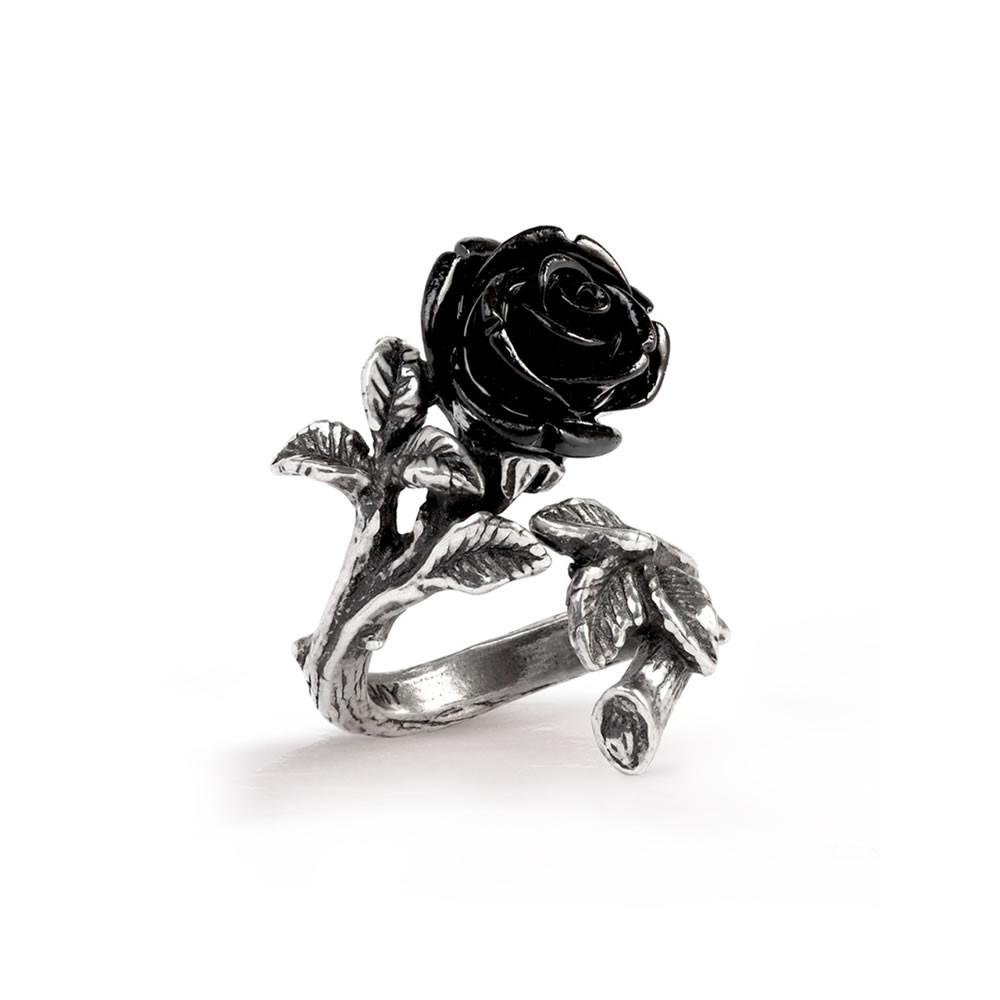 Wild Black Rose Ring | Handmade Gothic Jewelry | Alchemy