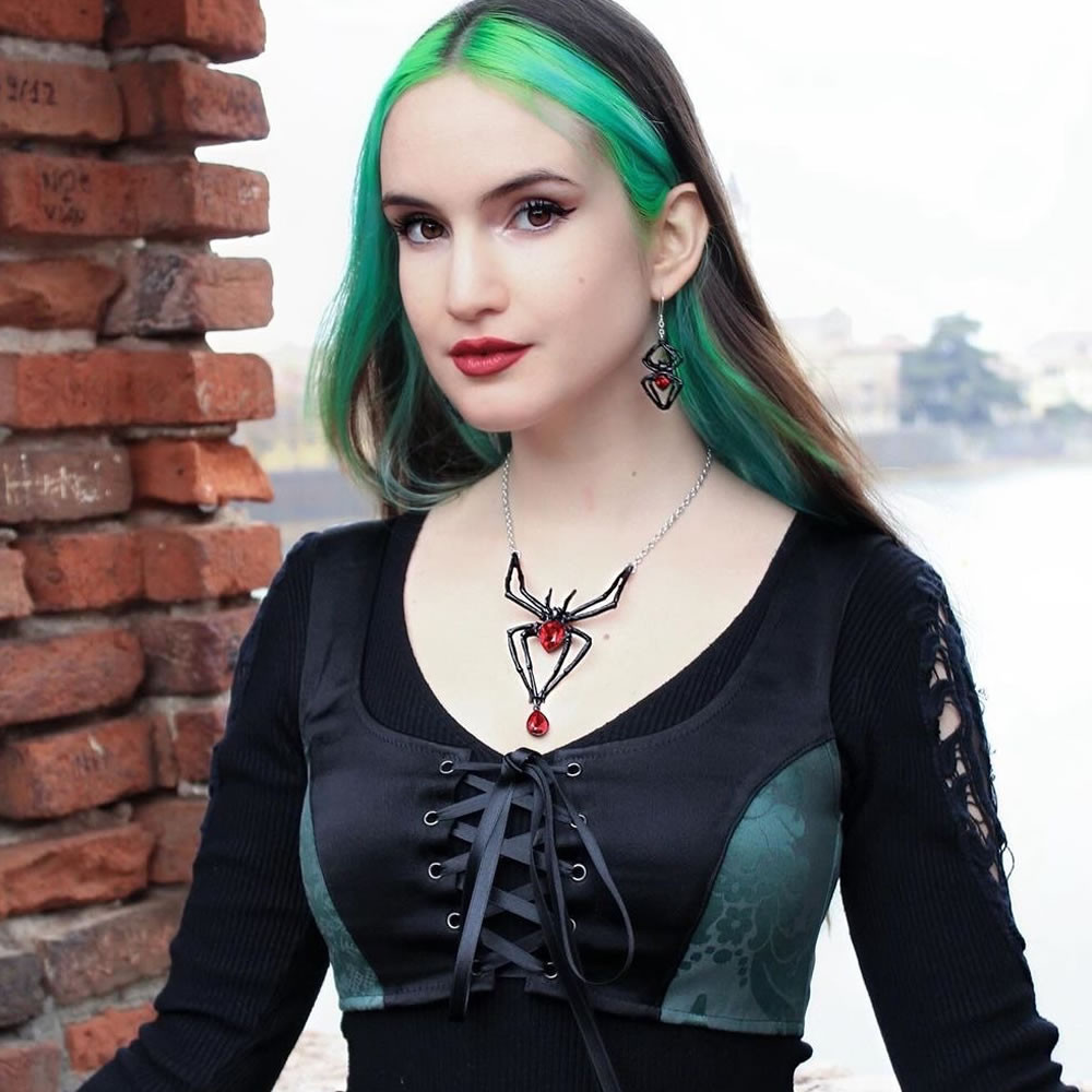 Black Widow Earrings | Handmade Gothic Jewelry | Alchemy Black Widow Earrings | Handmade Gothic Jewelry | Alchemy