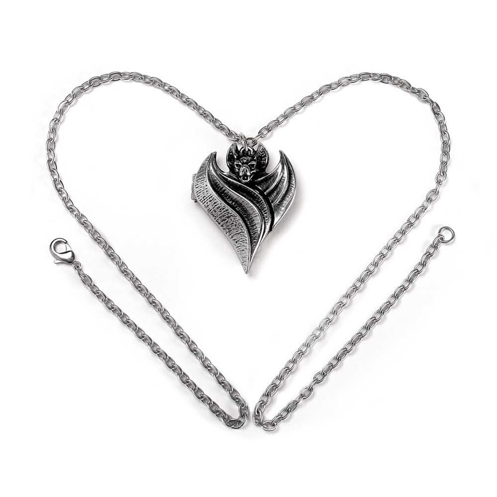 服/ファッション ALCHEMY GOTHIC: Demimondaines pendant Alchemy Gothic Descending Darkness Necklace Flying Bat Choker Fine