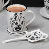 Bat Brew Mug & Spoon Set | Gothic Kitchenware | Alchemy