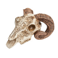V53 - Scrimshaw Ram Skull