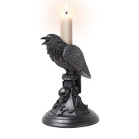 V109 - Poe's Raven Candle Stick