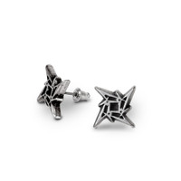 PE17 - Metallica: Ninja Star Logo Ear Studs
