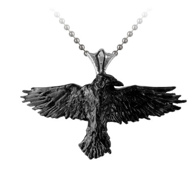 Alchemy England Black Raven Pendant