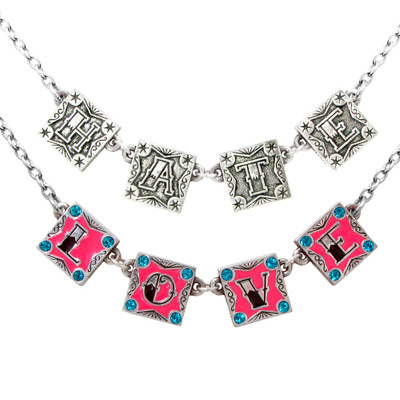 I Love, I Hate Necklace