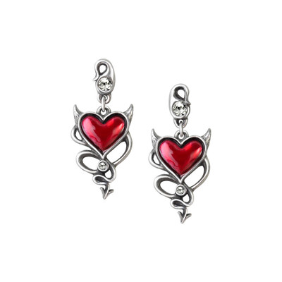 Alchemy England Devil Heart Earrings