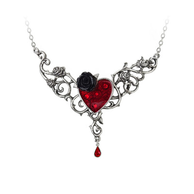 Alchemy England The Blood Rose Heart Pendant