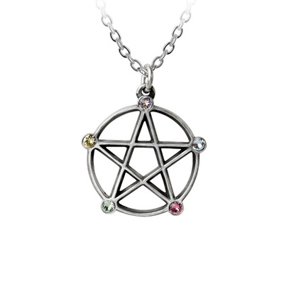 Alchemy England Wiccan Elemental Pentacle Necklace