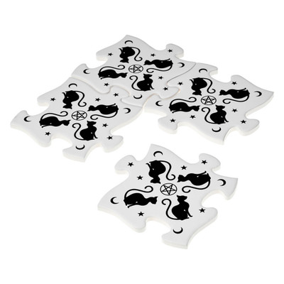 Alchemy England Black Cats Coaster Set