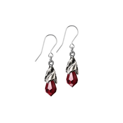 Alchemy England Empyrean Tear Earrings - Red