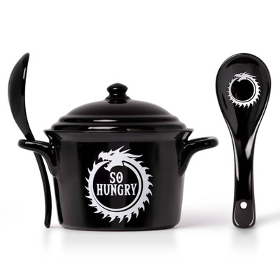 Alchemy England So Hungry Bowl & Spoon Set