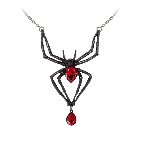 P432B - Black Widow Necklace