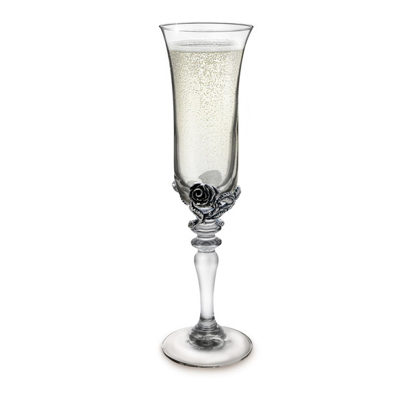 Wild Rose Pedestal Glass
