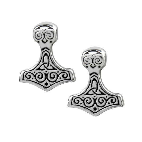 Alchemy England Thor Hammer Stud Earrings