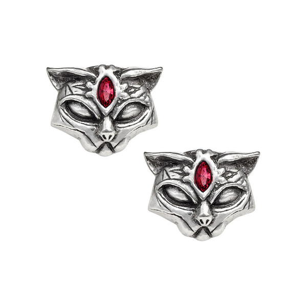 Alchemy England Sacred Cat Stud Earrings