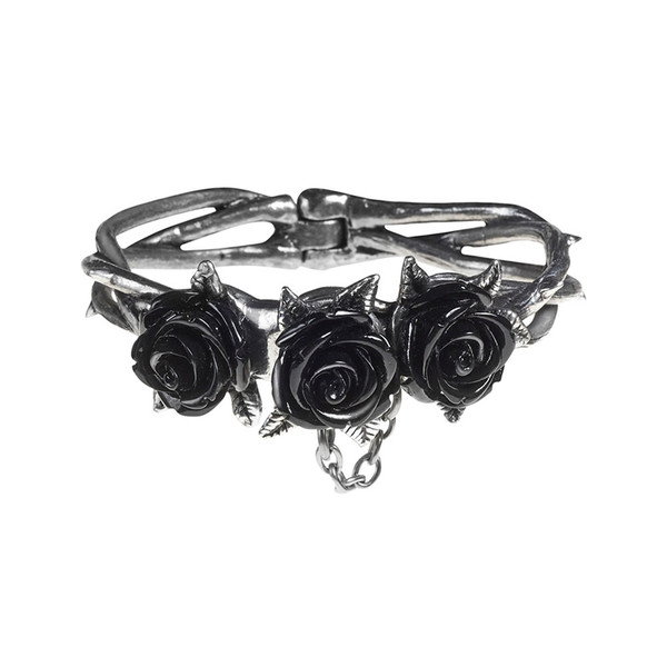 Alchemy England Wild Black Rose Bracelet