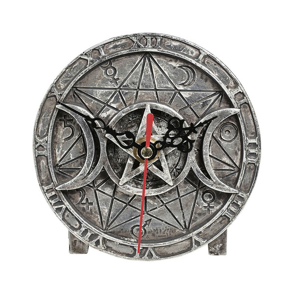Alchemy England Wiccan Desk Clock