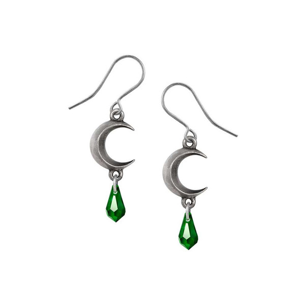 Alchemy England Tears of the Moon Green Earrings