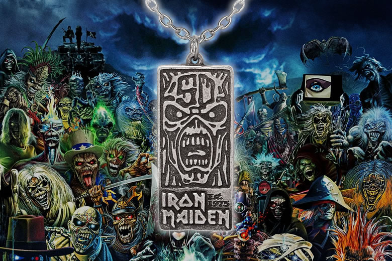 Official Iron Maiden Jewelry: 50th Annivesary Pendant