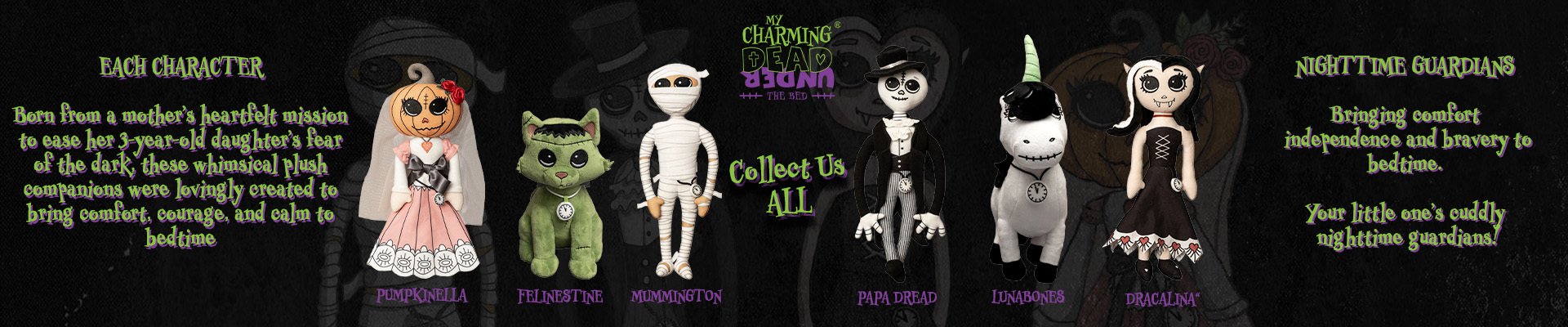 My Charming Dead - Handmade character plush toys