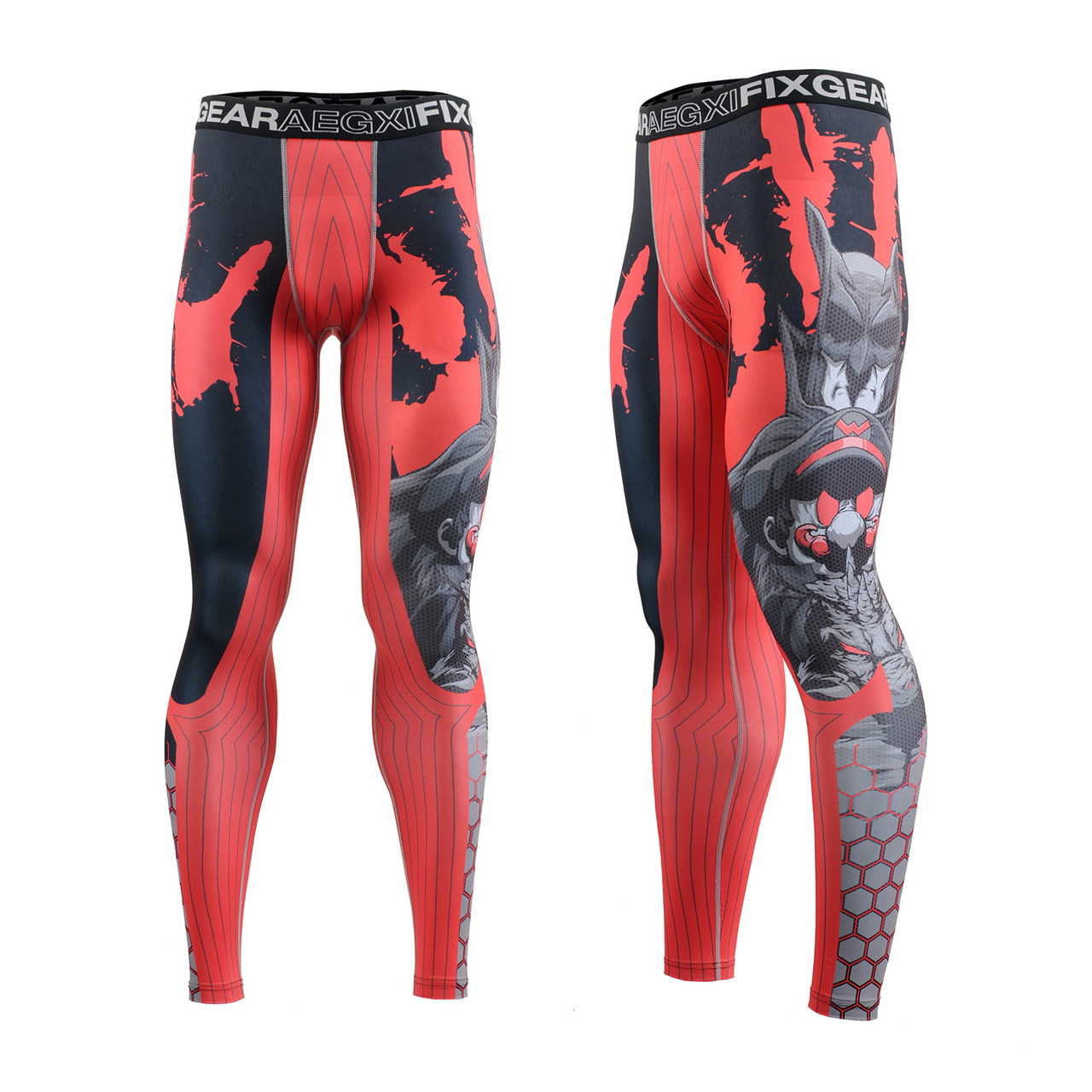 FIXGEAR FPL-H4 Compression Base Layer Tights with Wide Waistband