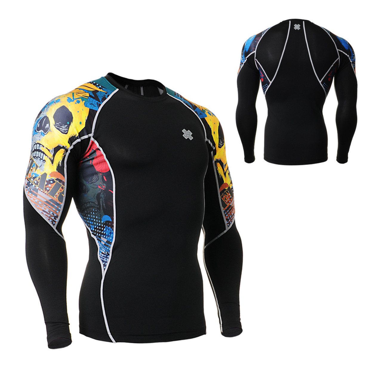 FIXGEAR C2L-B46 Skin tights Compression Base Layer Long Sleeve Shirts