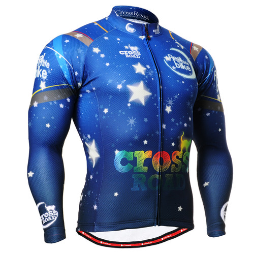 FIXGEAR CS-2301 Men's Cycling Jersey long sleeve front view