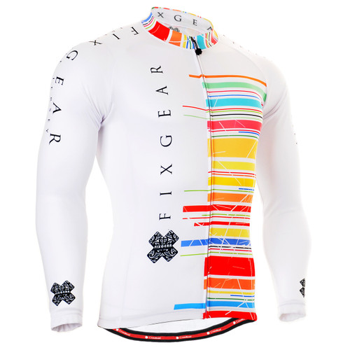 FIXGEAR CS-3301 Men's Cycling Jersey long sleeve front view