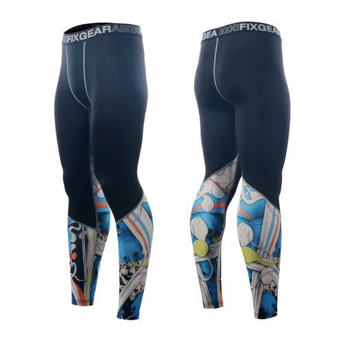 FIXGEAR FPL-19B Compression Base Layer Tights with Wide Waistband