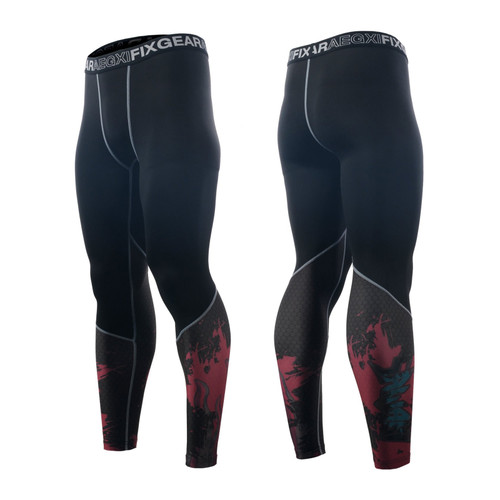 FIXGEAR FPL-H5P Compression Base Layer Tights with Wide Waistband