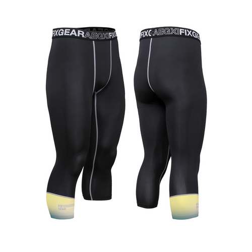 FIXGEAR FP7-BS03 Capri Compression Leggings with Wide Waistband