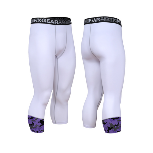 FIXGEAR FP7-WK2 Capri Compression Leggings with Wide Waistband