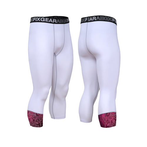 FIXGEAR FP7-WS21 Capri Compression Leggings with Wide Waistband