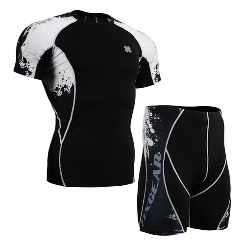 FIXGEAR C2S/P2S-B39 Compression Short Sleeve Shirts/Shorts Set