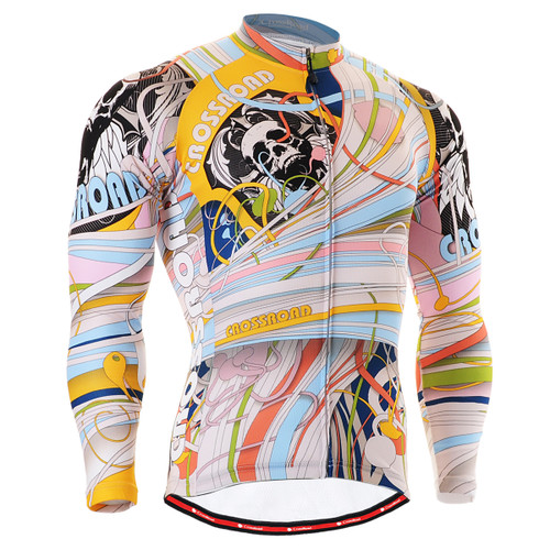 FIXGEAR CS-301 Men's Cycling Jersey long sleeve front view
