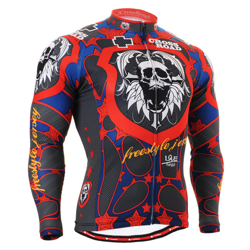 FIXGEAR CS-1101 Men's Cycling Jersey long sleeve front view