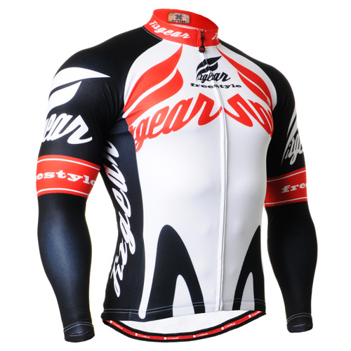 FIXGEAR CS-1201 Men's Cycling Jersey long sleeve front view