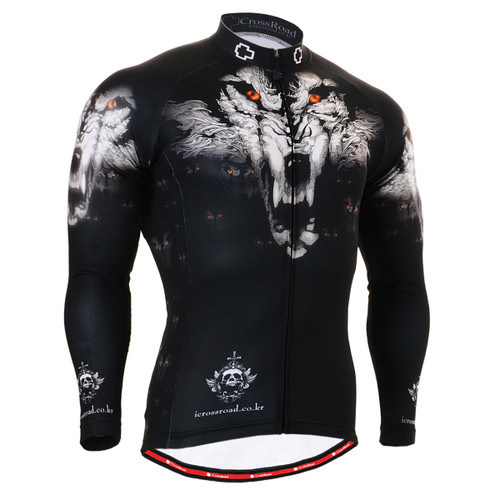 FIXGEAR CS-1801 Men's Cycling Jersey long sleeve front view