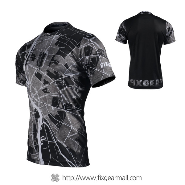 FIXGEAR RM-G15 Men's Casual short sleeve Crew-Neck T-shirt