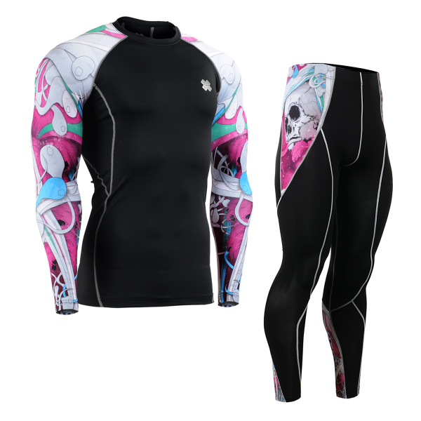 FIXGEAR CPD/P2L-B73 Compression Long Sleeve Shirts/Pants Set