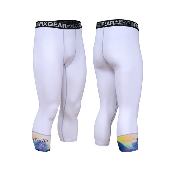 FIXGEAR FP7-WS02 Capri Compression Leggings with Wide Waistband