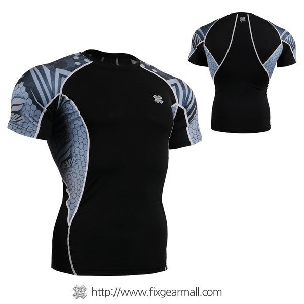 FIXGEAR C2S-B41 Compression Shirts Base Layer Short Sleeve