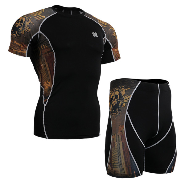 FIXGEAR C2S/P2S-B27 Compression Short Sleeve Shirts/Shorts Set