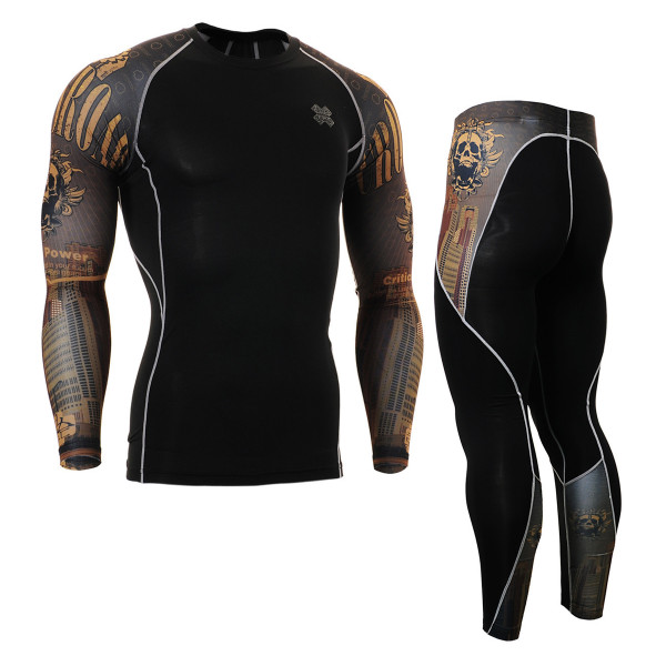 FIXGEAR CPD/P2L-B27 Compression Short Sleeve Shirts/Pants Set