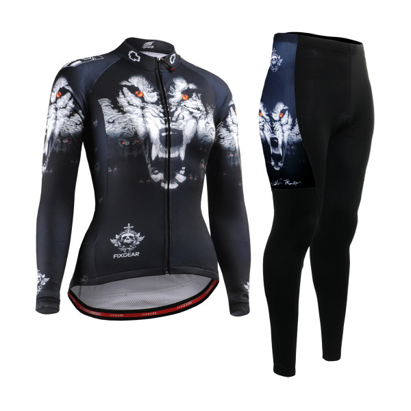 FIXGEAR Women's Cycling Jerseys & Padded Pants CS-W1801 SET